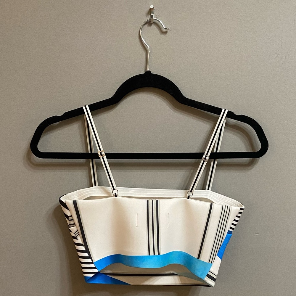 Clover Canyon Neoprene Cropped Top, Size Small - Picture 5 of 10